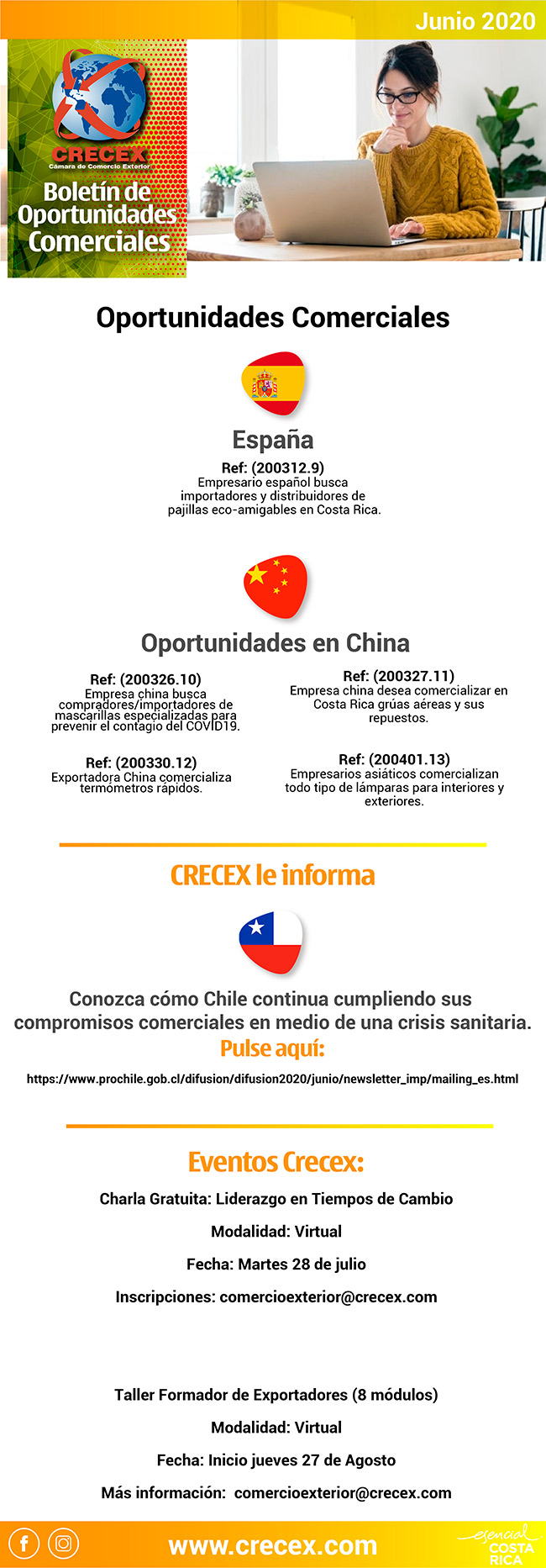 BOLETIN DE OPORTUNIDADES COMERCIALES NOVIEMBRE 2019 - CRECEX