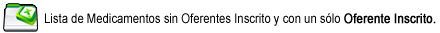 Click aquí Lista de medicamentos sin oferentes inscrito y con un solo oferente inscrito.
