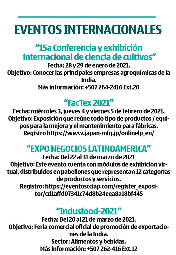 BOLETIN DE OPORTUNIDADES COMERCIALES