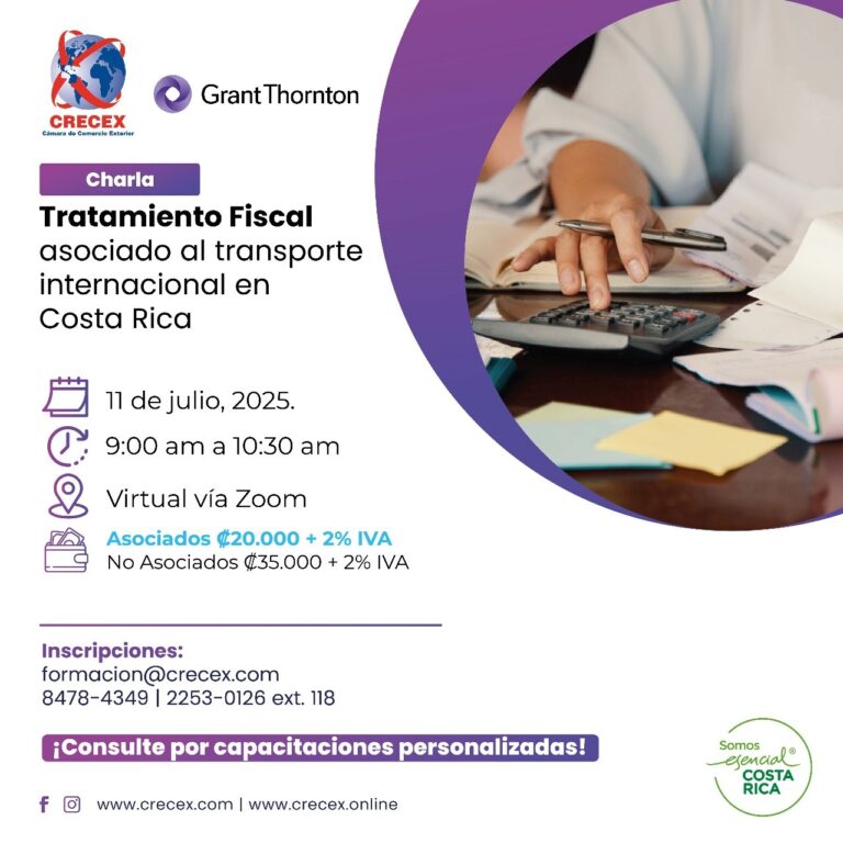 CHARLA TRATAMIENTO FISCAL ASOCIADO AL TRANSPORTE INTERNACIONAL EN COSTA RICA 11 DE JULIO