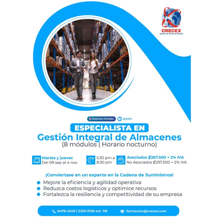 ESPECIALISTA EN GESTION INTEGRAL DE ALMACENES 09 SET AL 04 NOV