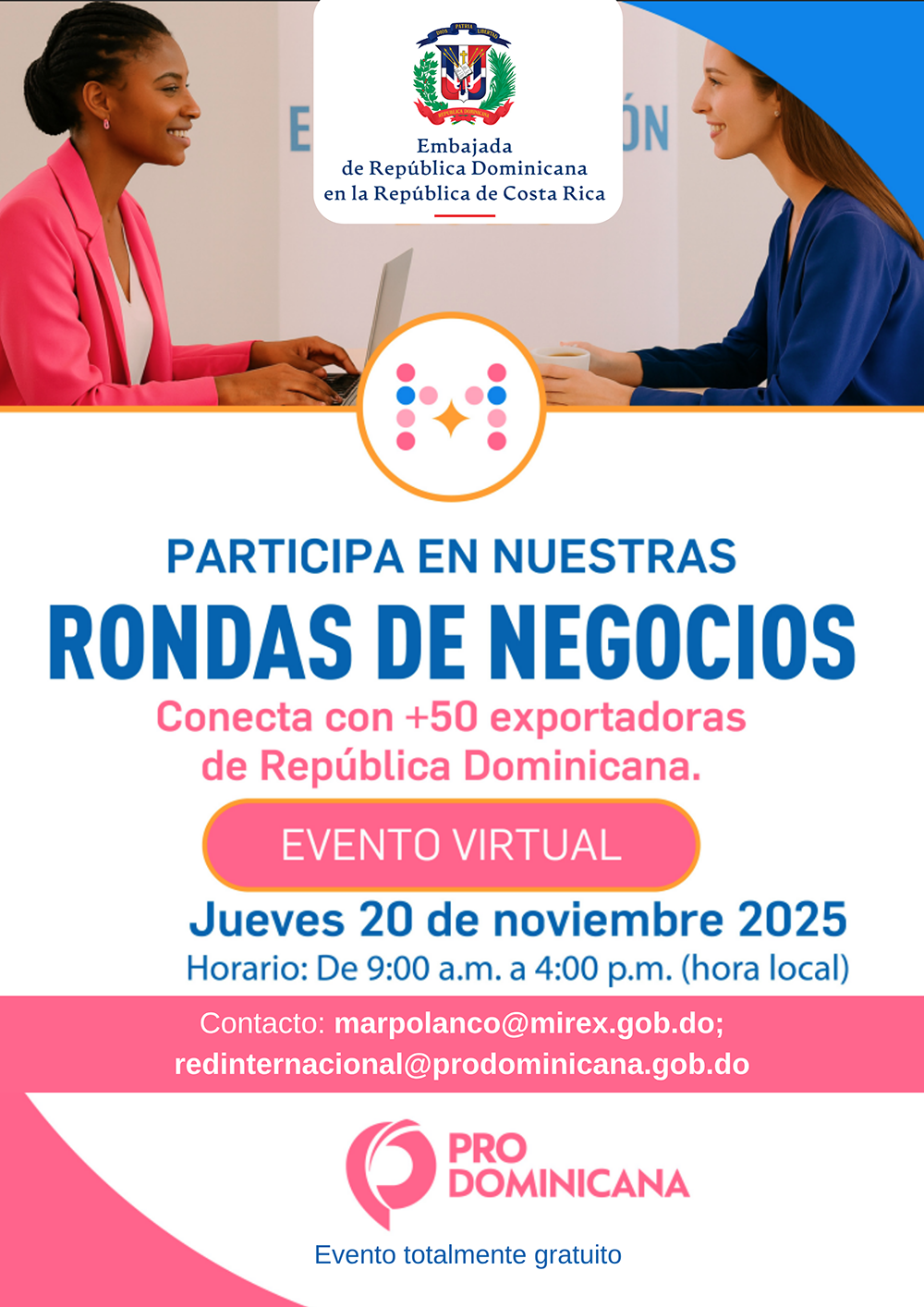 Mujeres en exportación. Rondas de Negocios