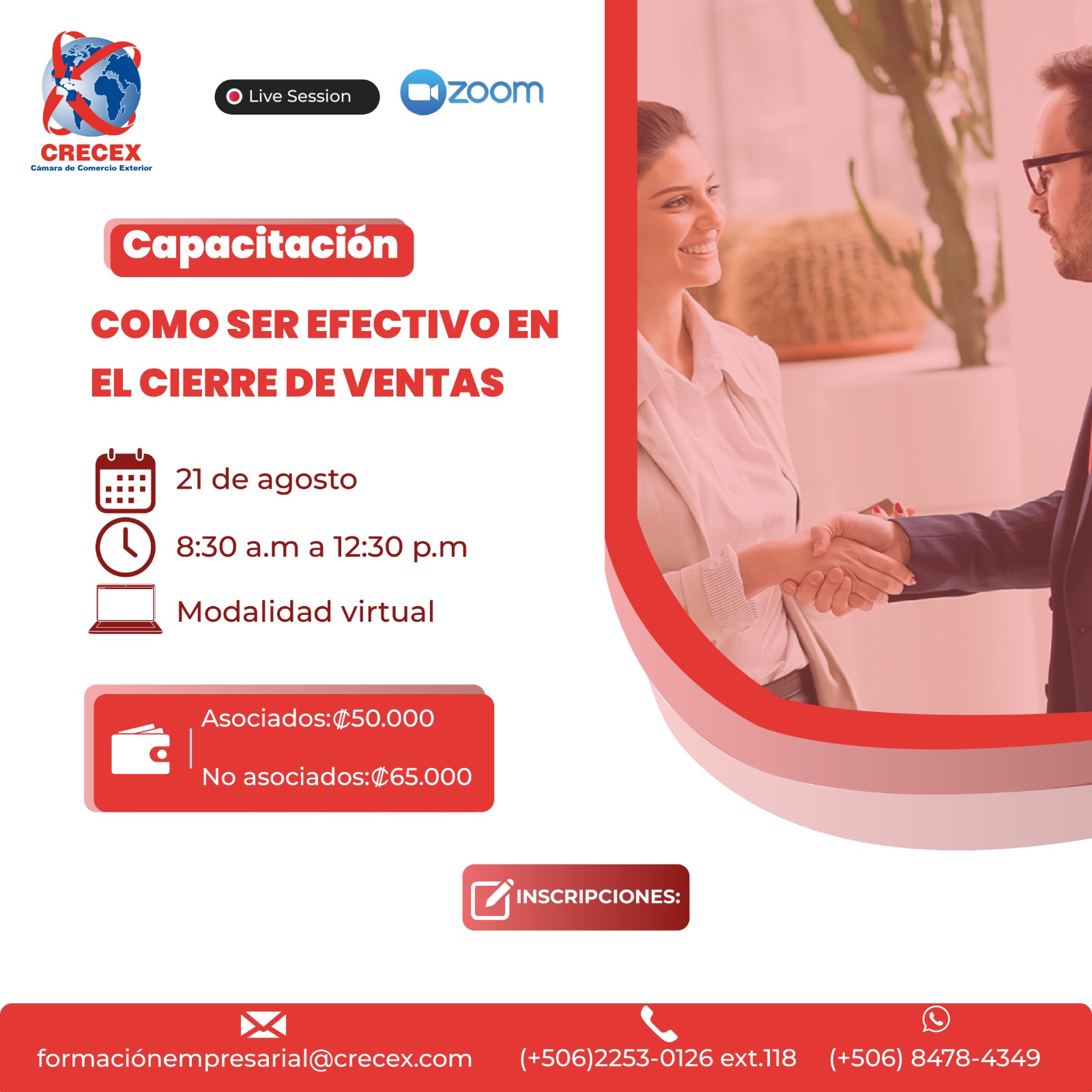 Capacitación Cómo Ser Efectivo en el Cierre de Ventas